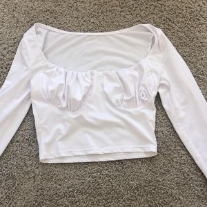 White long sleeve top!